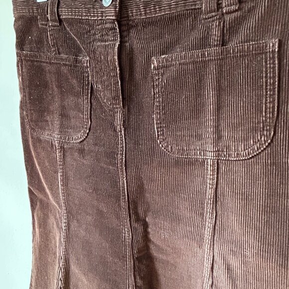 Dark Brown Corduroy Skirt Benetton - Picture 4 of 4